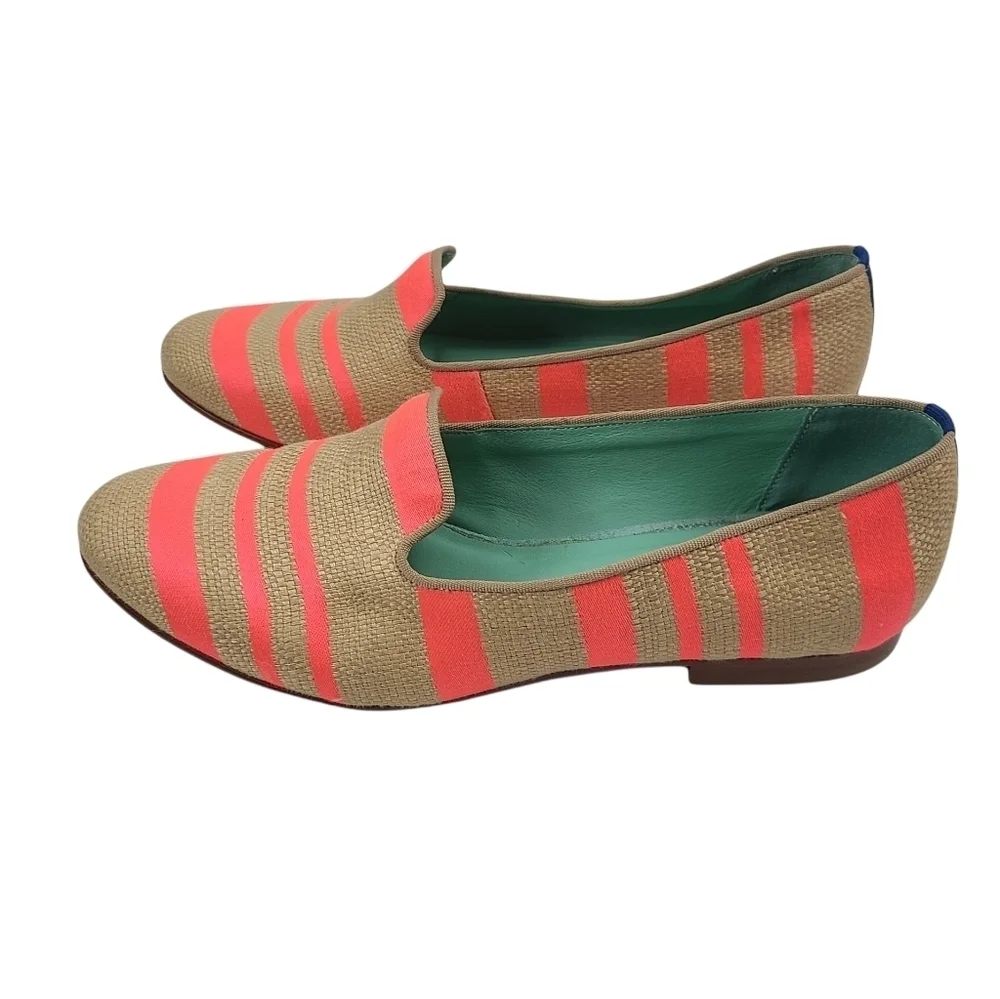 Blue Bird Striped‎ Neon Loafer Sz 9